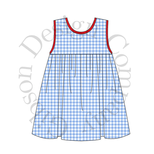 Red, White, and Blue Bow-Back Dress - Preorder Closes February 21
