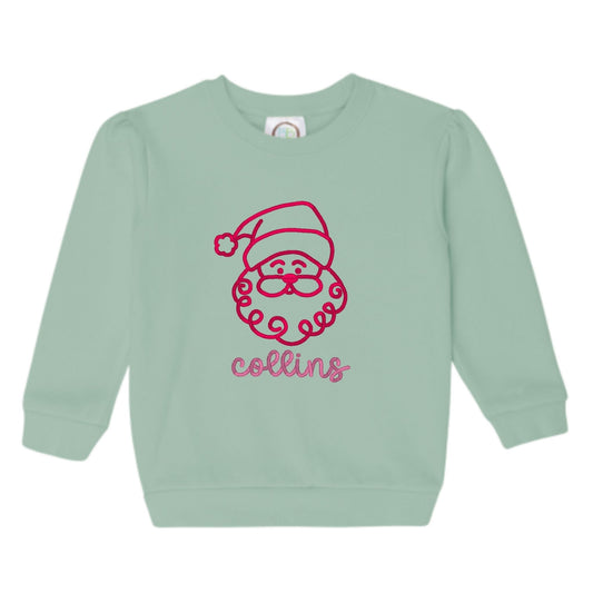 Santa Puff-Sleeve Sweatshirt