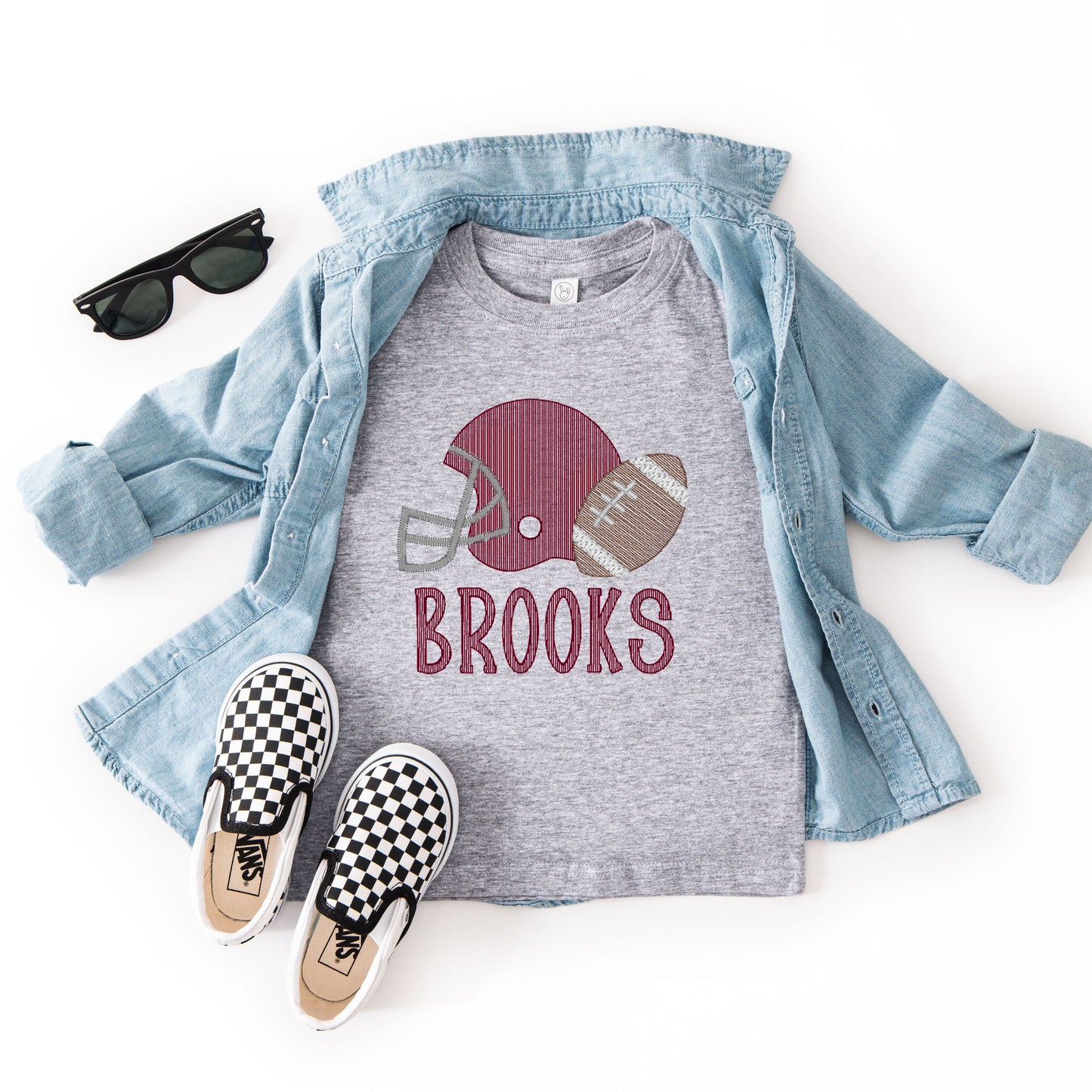 Helmet and Football Toddler T-Shirt