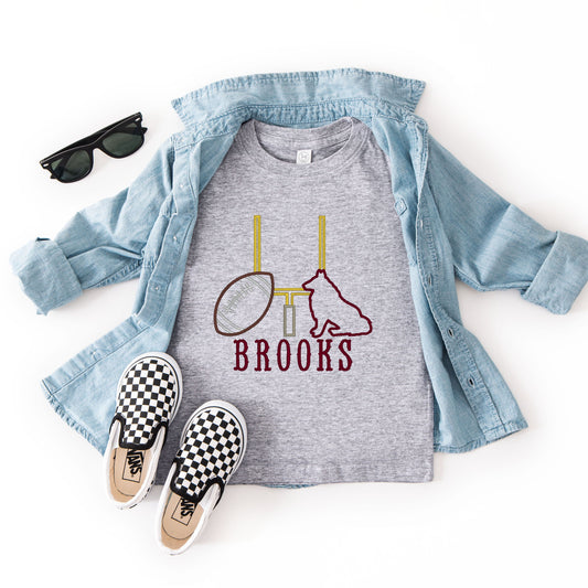 Maroon Football Team Toddler T-Shirt