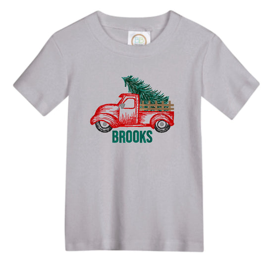 Truck with Christmas Tree T-Shirt