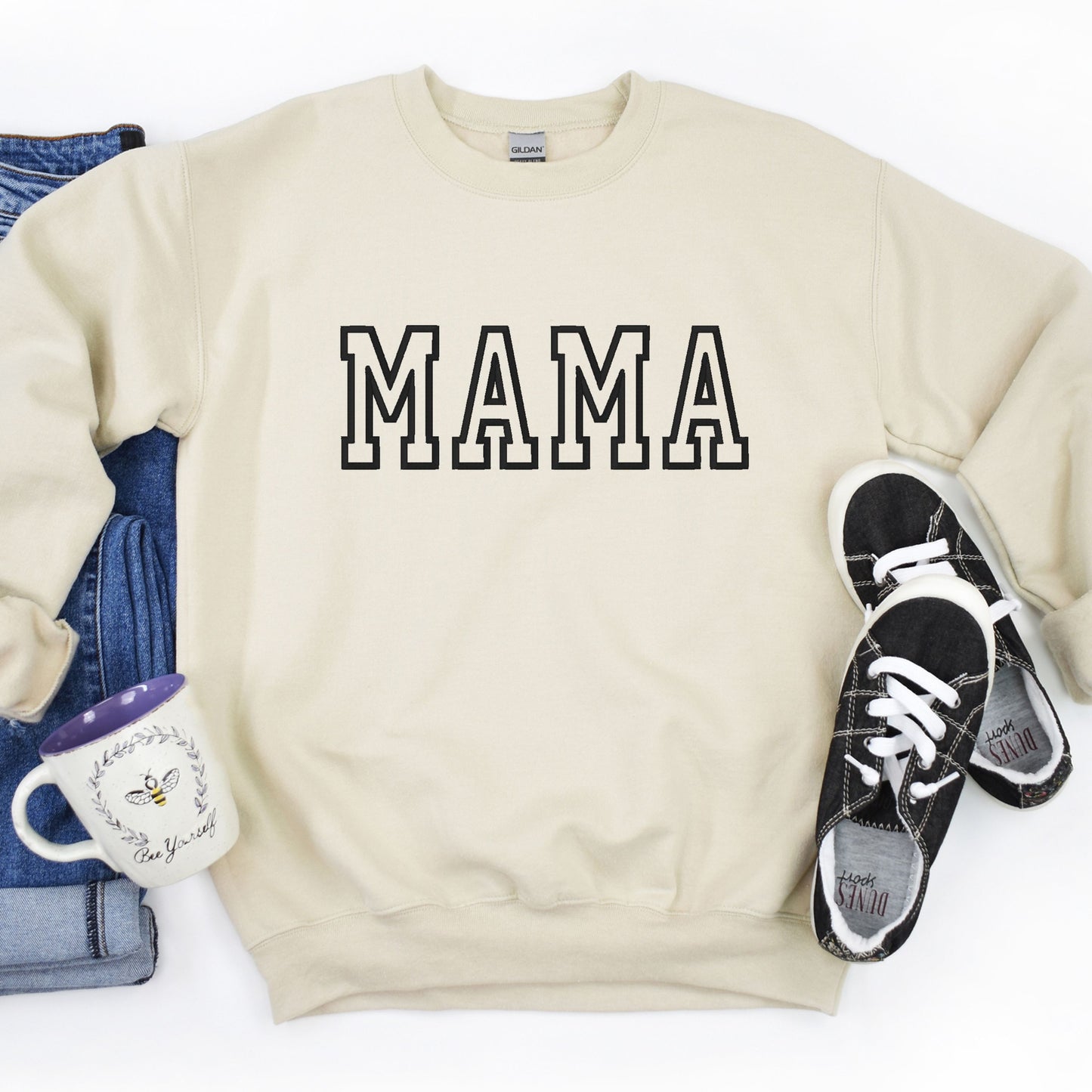 Mama Block Letter Sweatshirt