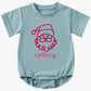 Santa Short-Sleeve Bubble Romper