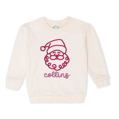Santa Puff-Sleeve Sweatshirt