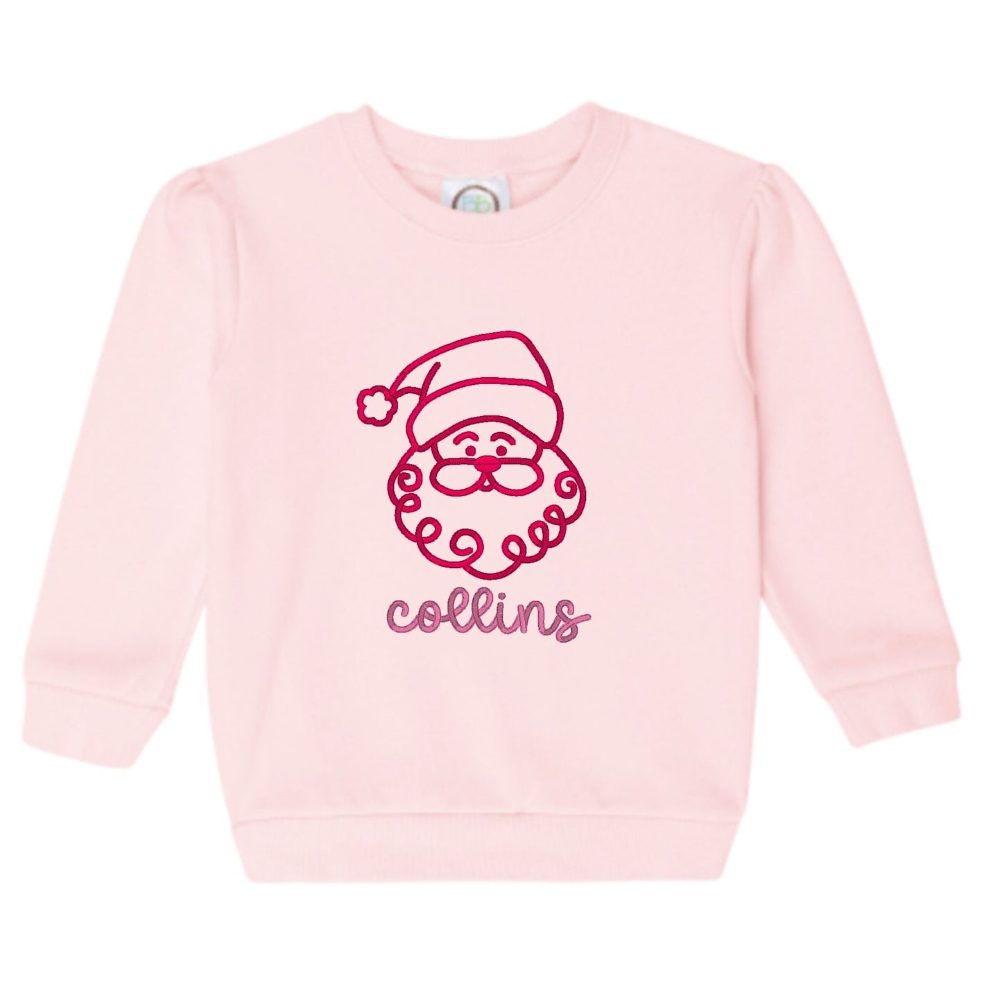 Santa Puff-Sleeve Sweatshirt