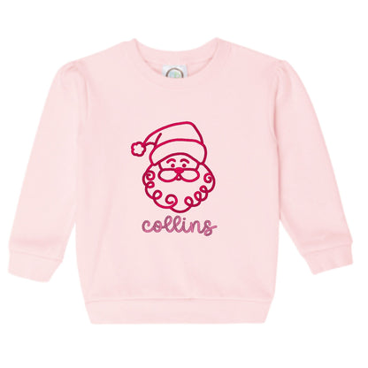 Santa Puff-Sleeve Sweatshirt