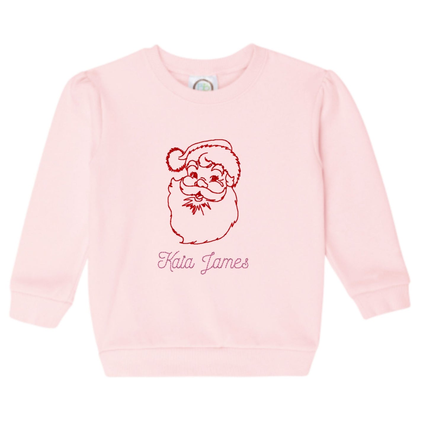 Vintage Santa Puff-Sleeve Sweatshirt