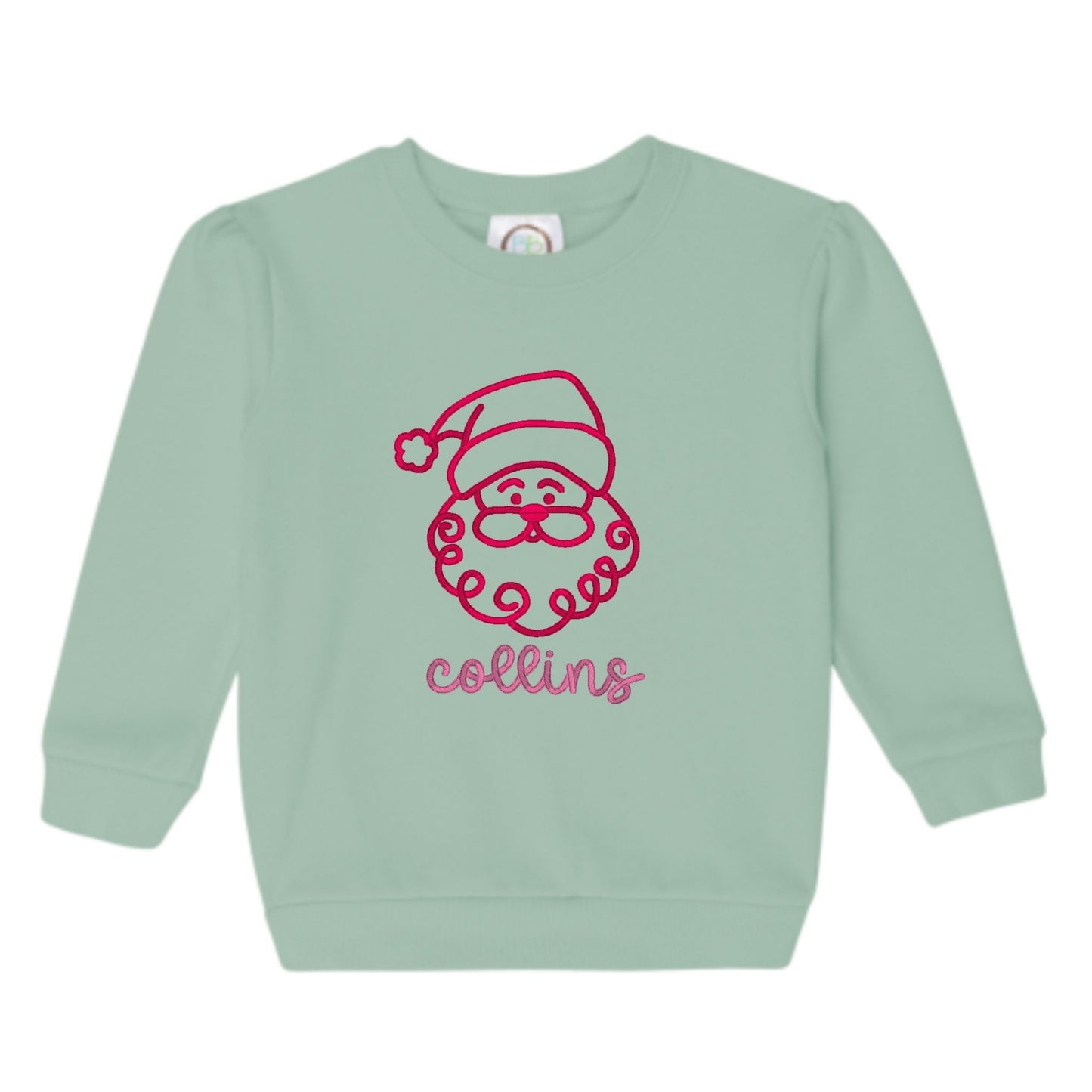 Santa Puff-Sleeve Sweatshirt