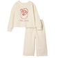 Vintage Santa Scalloped Two-Piece Sweat Set