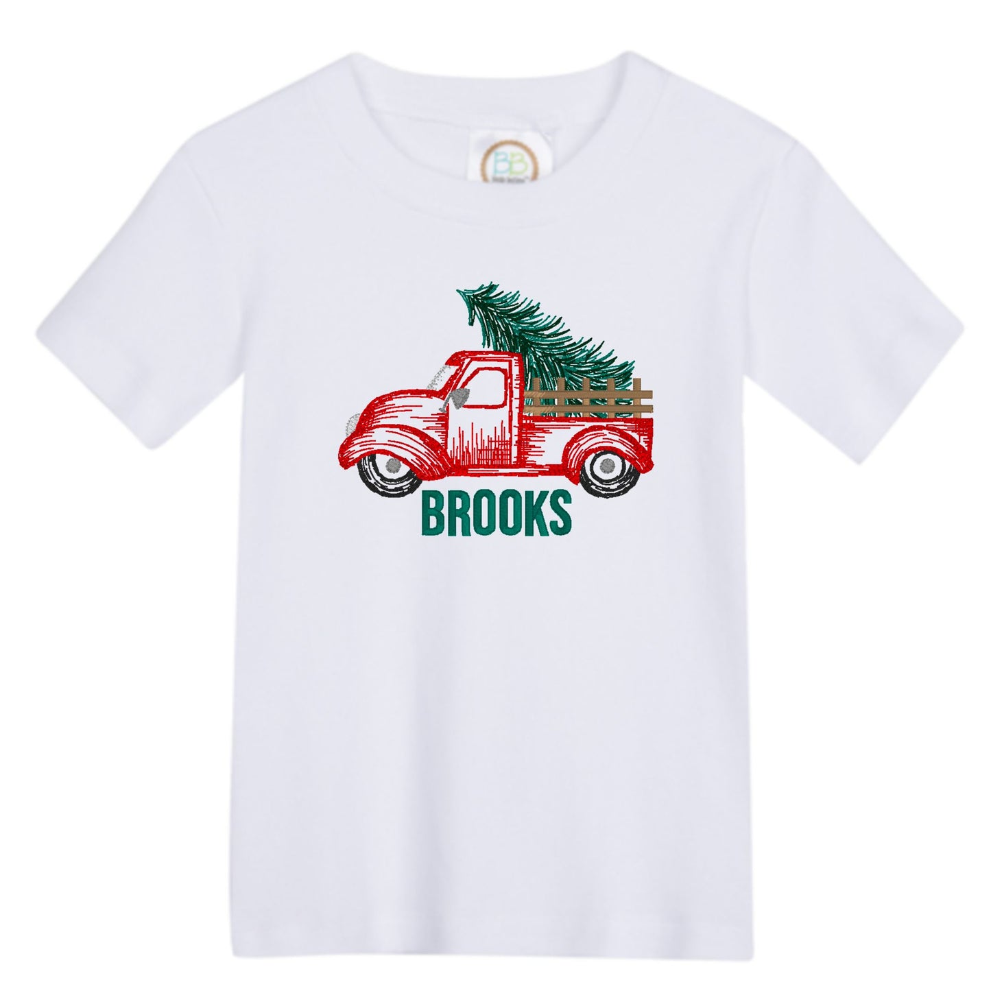 Truck with Christmas Tree T-Shirt