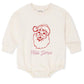 Vintage Santa Sweatshirt Bubble Romper