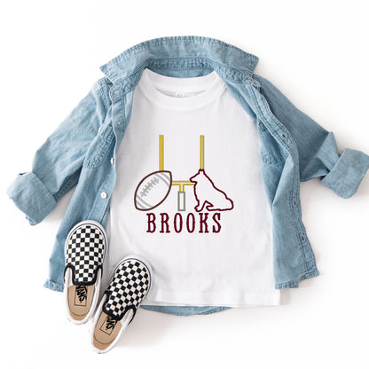 Maroon Football Team Toddler T-Shirt