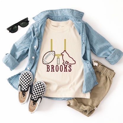 Maroon Football Team Toddler T-Shirt