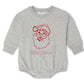 Vintage Santa Sweatshirt Bubble Romper