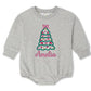 Christmas Tree with Bows Sweatshirt Bubble Romper