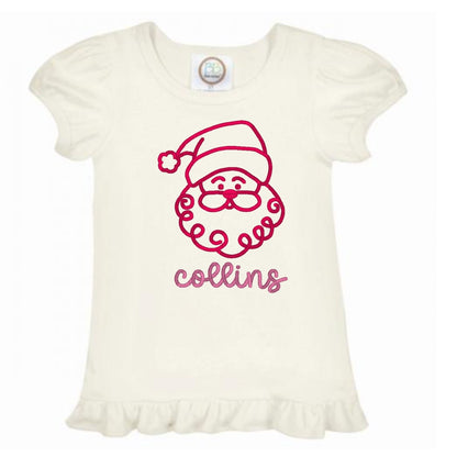 Santa Ruffle Sleeve T-Shirt