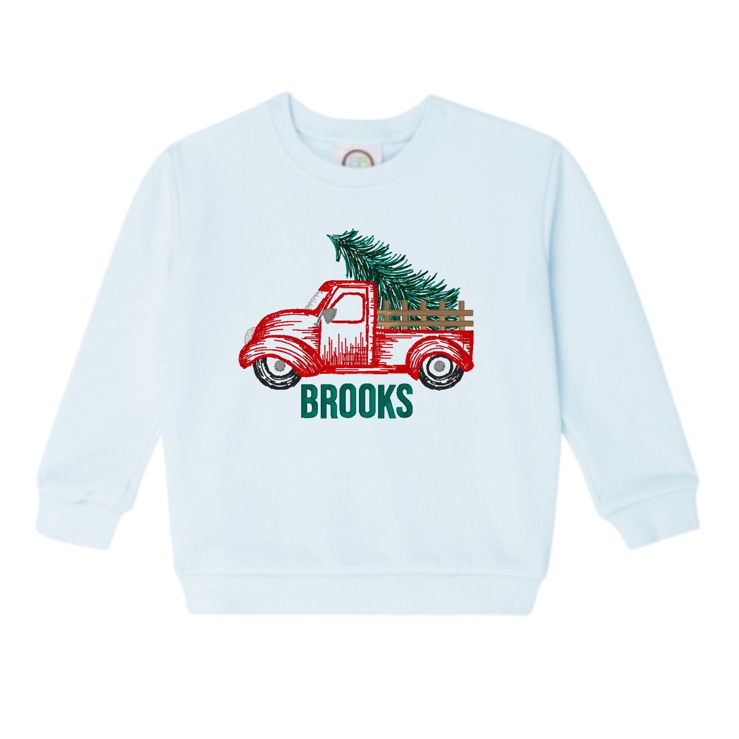 Truck with Christmas Tree Toddler Sweatshirt