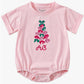 Bow Christmas Tree Short-Sleeve Bubble Romper