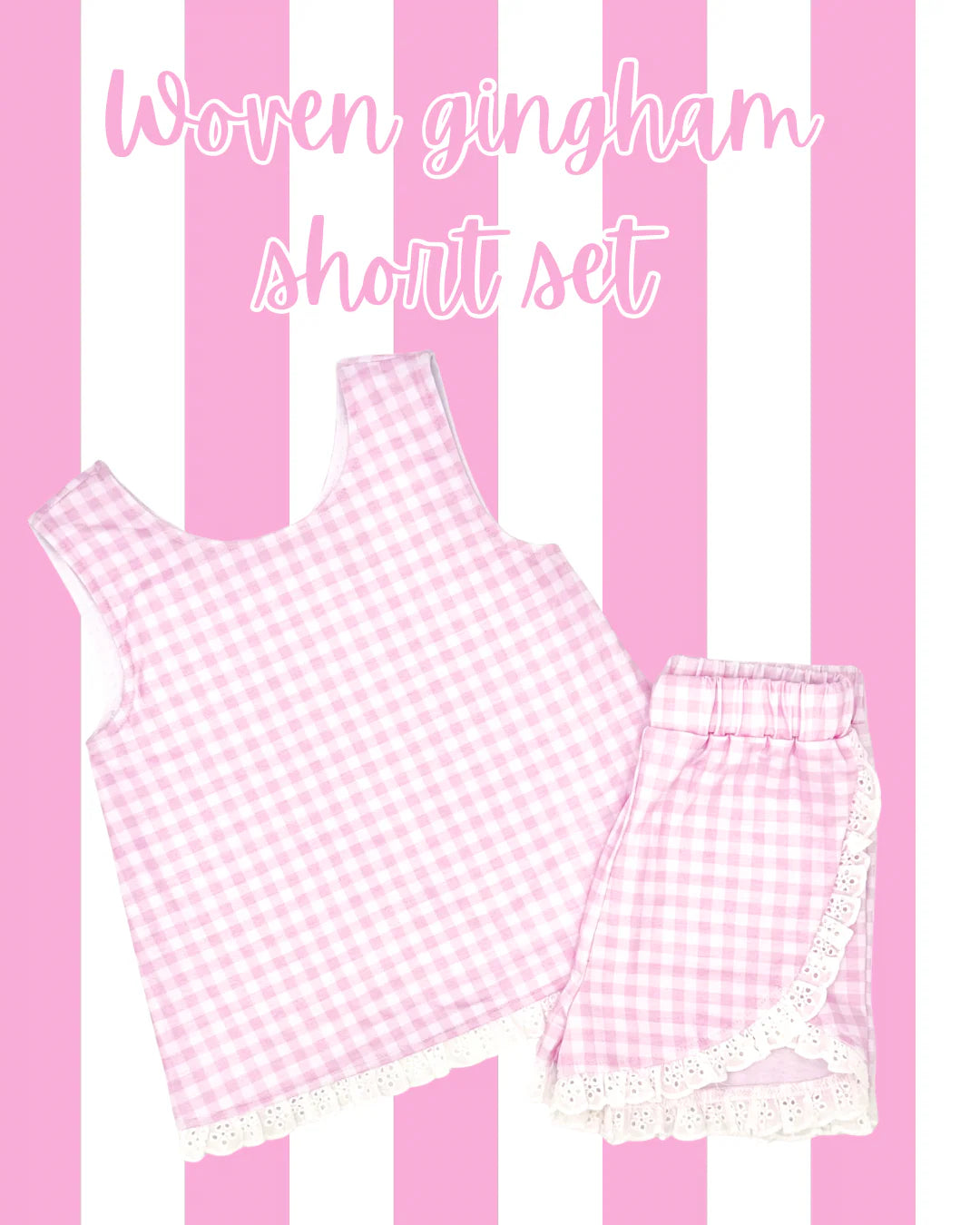 PO: Pink Gingham Short Sets - Closes June 19 at 11:59PM