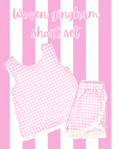 PO: Pink Gingham Short Sets - Closes June 19 at 11:59PM